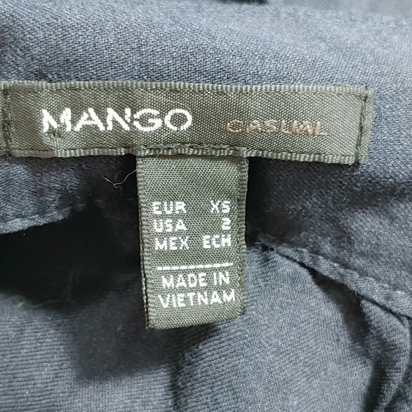 MANGO Dark denim blue color flowy summer cami mini dress - Picture 7 of 11